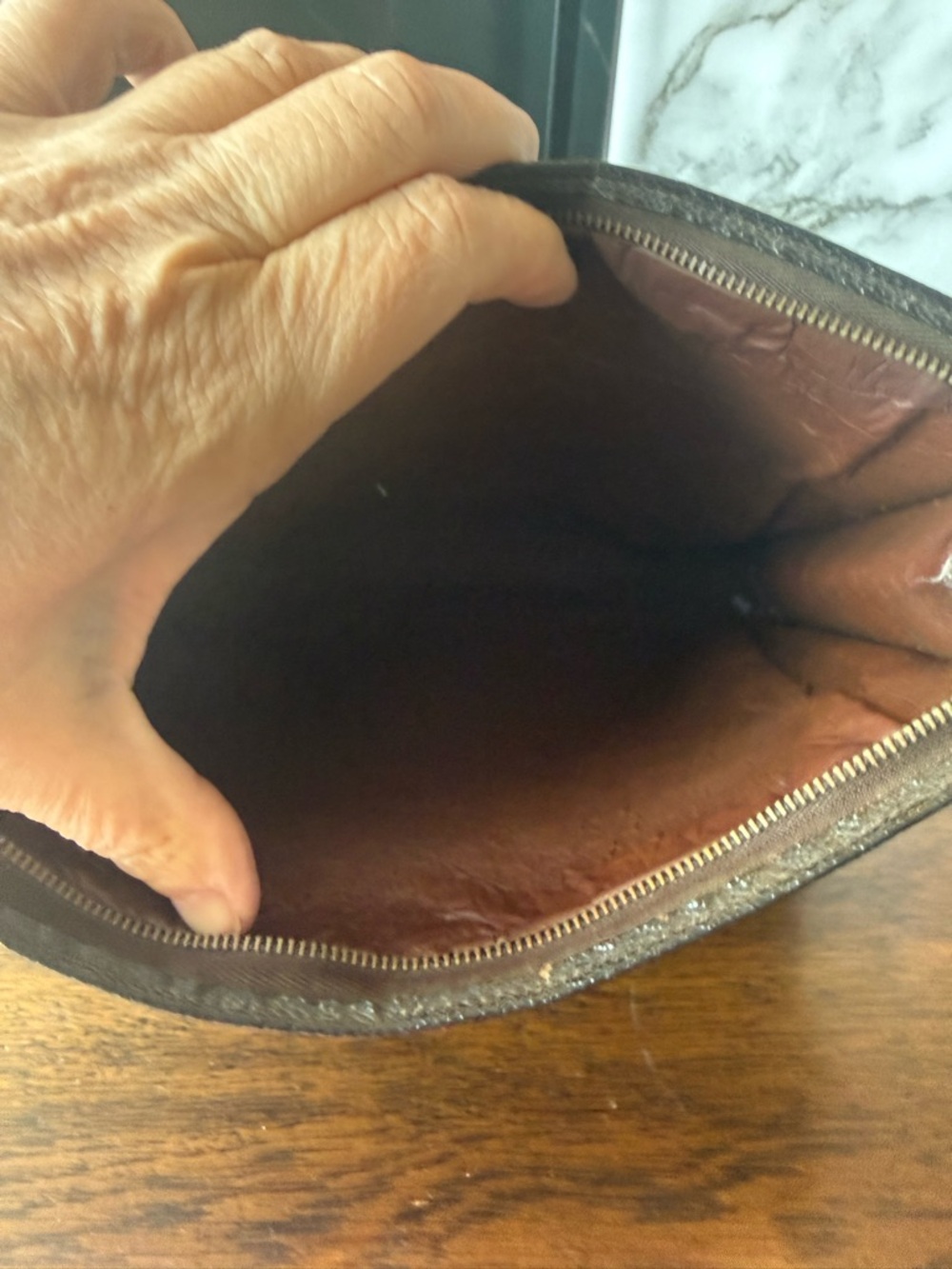 Louis Vuitton Brown Monogram Envelope Clutch - Picture 8 of 9